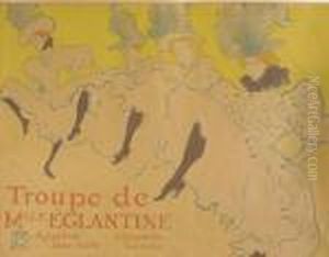 Troupe De Mlle Eglantine by Henri De Toulouse-Lautrec