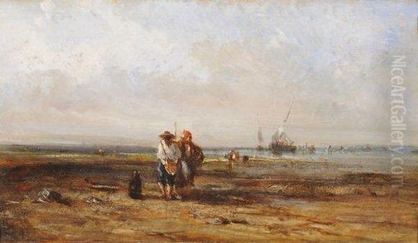 Paysans Bretons Au Bord De La Mer - view 1
