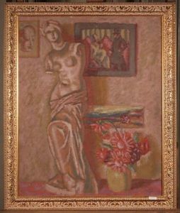 Nature Morte Et Venus. 1913 by Georges De Traz
