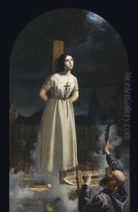 Joan Of Arc by Julius Cesar Marquis De Valdahon