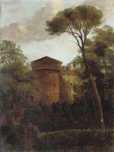 The Walls Of A Medieval Monastery by Pierre-Henri de Valenciennes