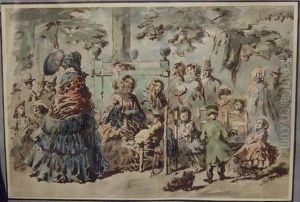 Au Jardin Public by Alexandre M. De Valentin