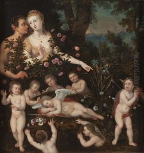 Allegorie Der Schmerzlichen Liebe by Dirck de Quade Van Ravesteyn