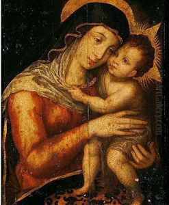 Virgen Con El Nino by Luis de Vargas