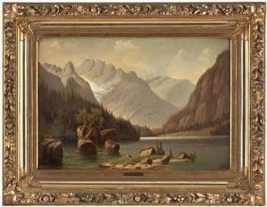"alpine Gebirgslandschaft Mit See"