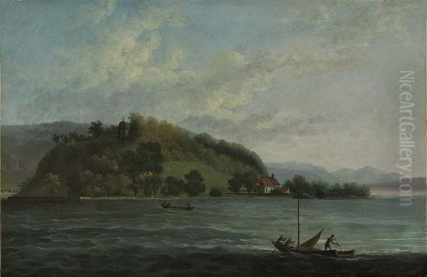 View Of The Ile Saint Pierre On The Lac De Bienne, Canton De Berne,switzerland - view 1