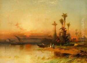 Sunset On The Nile by F. De Vere