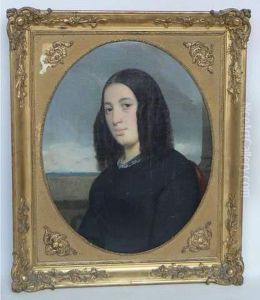" Portrait D'une Jeune Femme Surune Terrasse