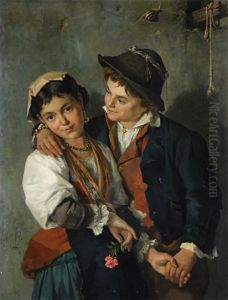 A Young Couple by Figlio De Vivo