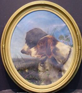 Two Hunting Dogs by Figlio De Vivo