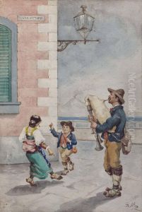 Tarantella In Piazza Vittoria A Napoli by Tommaso De Vivo