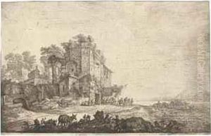 The Inn In A Ruin by Simon De Vlieger