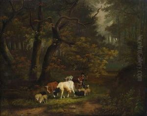 Woods Inside With A Small Herd Woods Inside With A Small Herd