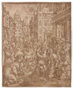 Le Peuple De Ninive by Maarten de Vos