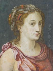 Portrait Of A Lady, Bust-length, In Classical Dress