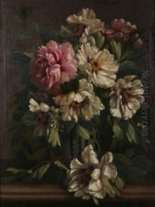 Stilleven Met Bloemen by P De Vos