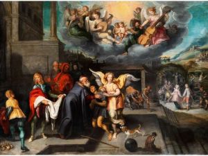 Die Heimkehr Des Verlorenen Sohnes by Simon de Vos