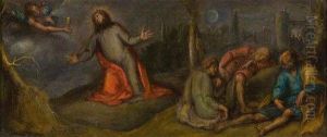 Le Christ Au Jardin Des Olives by Simon de Vos
