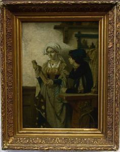 Het Atelier Van Een Houtsnijwerker by Julien Vriendt