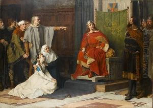 King Boudewijn's Judgment On One Of His Fellow Noblemen by Julien Vriendt