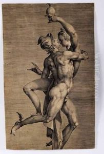 D'apres, Mercure Enlevant Psyche by Adrien De Vries
