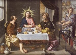 The Supper At Emmaus by Dirck De Vries