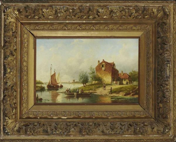Hollandische Flusslandschaft - view 1