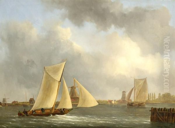 Boats On A River - view 1
