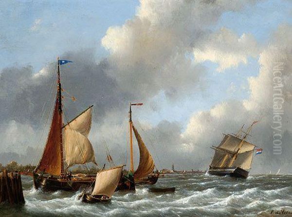Ships On An Estuary - view 1