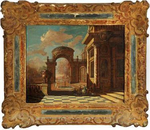 Architectural Scene In The Manner Of Vredeman Vries - view 1