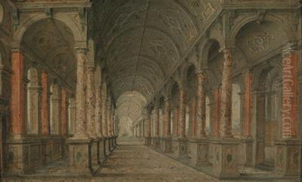 Colonnato Di Un Palazzo Rinascimentale - view 1