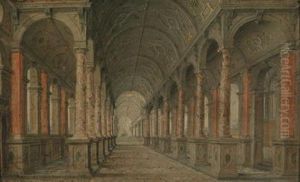 Colonnato Di Un Palazzo Rinascimentale