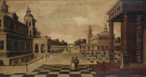 Personnages Dans Une Architecture Imaginaire by Paul Vredeman de Vries