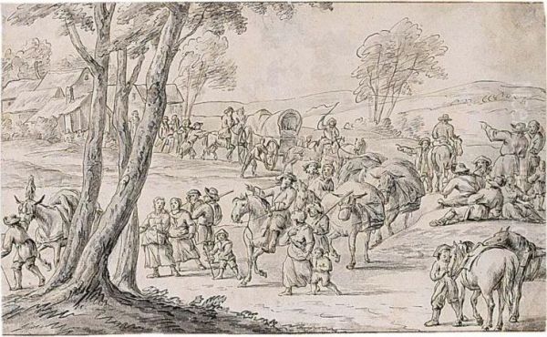 Peasants Heading For Market - view 1