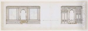Deux Projets De Decoration D'un Grand Salon Louis Xvi by Charles de Wailly