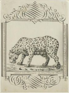 Un Leopard Vu De Profil Vers La Gauche by Leon De Wailly