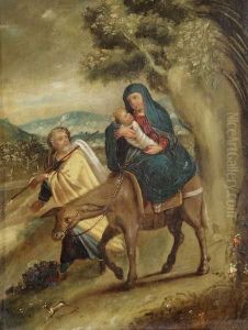 De Vlucht Naar Egypte by Adriaen De Weert