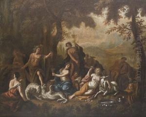 Sylenus At The Court Of Bacchus by Jacob Jacobsz De Wet