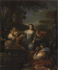 The Crowning Of Mirtillo by Jacob Jacobsz De Wet