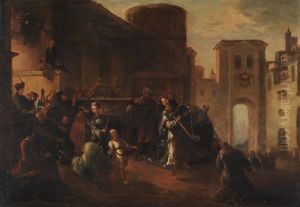 Konig David Zieht Mit Der Bundeslade In Jerusalem Ein
