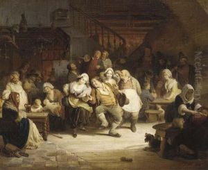 Merrymaking In A Tavern by August De Wilde