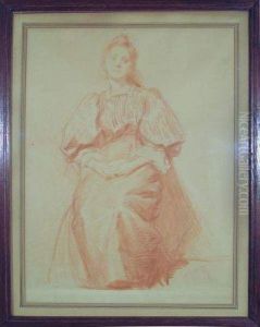 Jeune Femme Assise. Jeune Femme Assise.