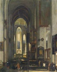 Kircheninterieur Mit Figurenstaffage by Emanuel de Witte