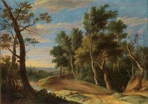Waldlandschaft Mit Rinderhirten