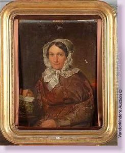 Portrait D'une Dame A La Lettre