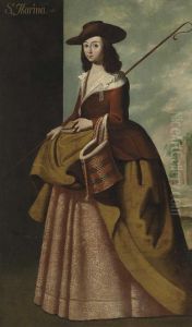 Saint Margaret Of Antioch by Francisco De Zurbaran