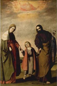 The Two Trinities by Francisco De Zurbaran