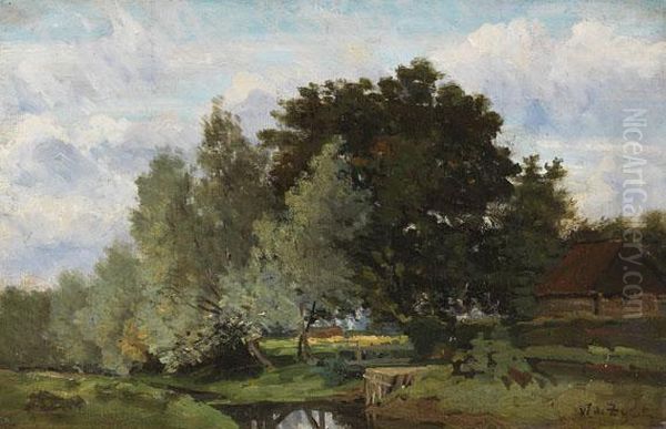 Landschaft Mit Bach Und Gehoft - view 1