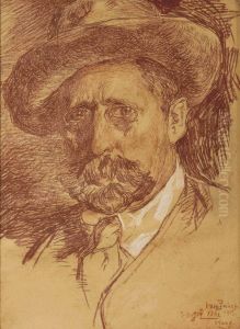 Portrait Of The Artist by Willem de Zwart