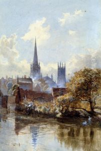Derby Cathedral From The River